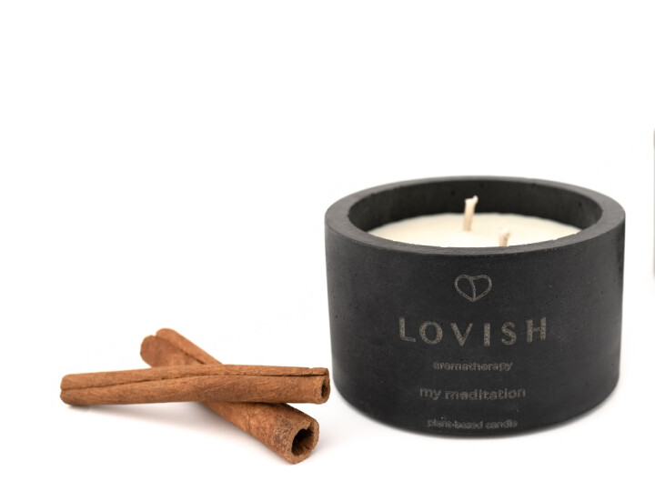 ŚWIECA roślinna z olejkami eterycznymi cynamon & imbir MY MEDITATION